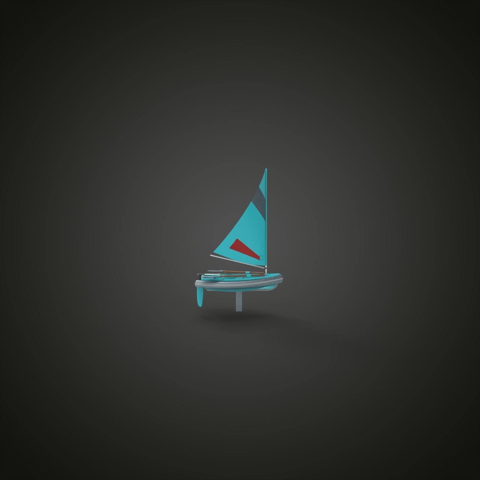 Sailing boat 3D model_4