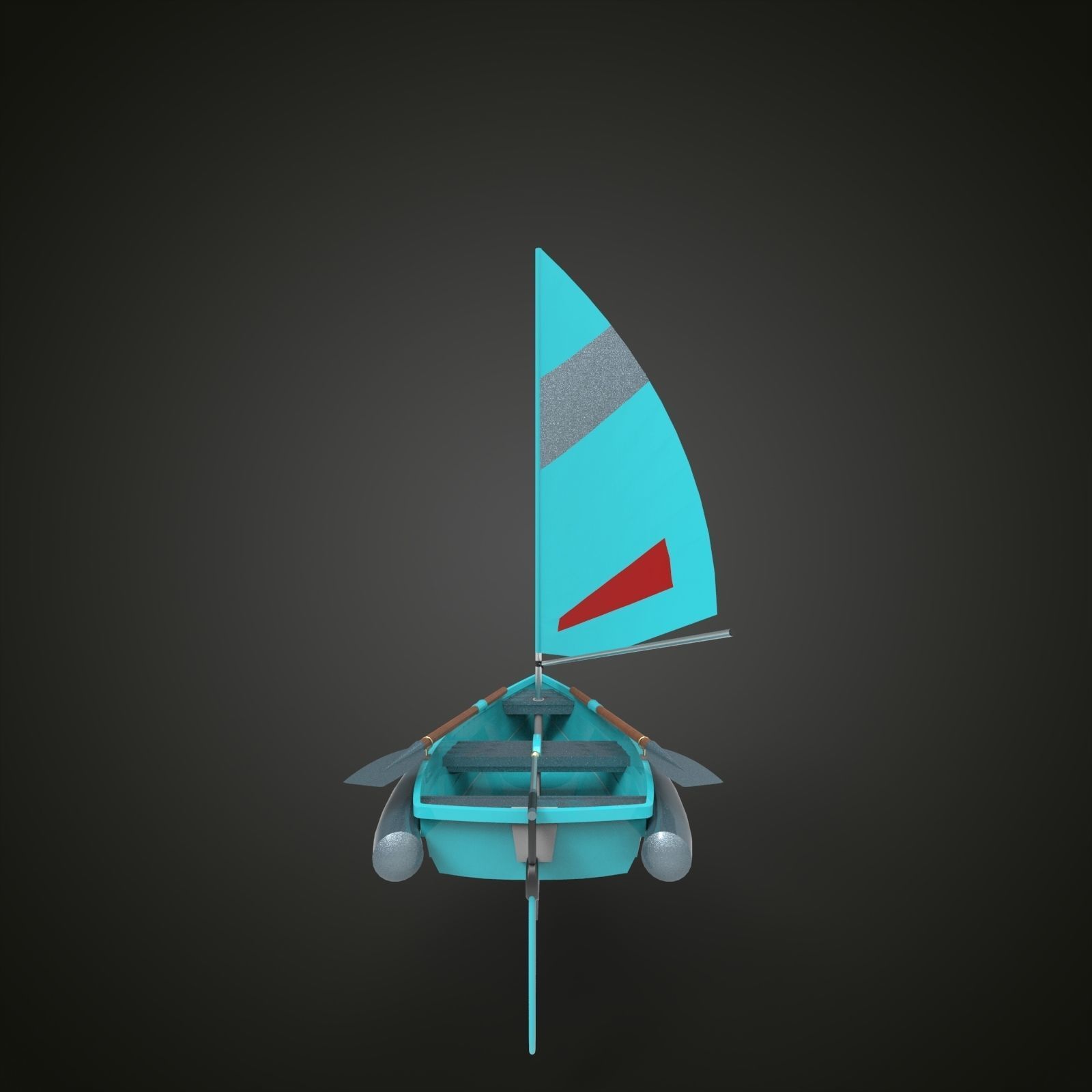 Sailing boat 3D model_5