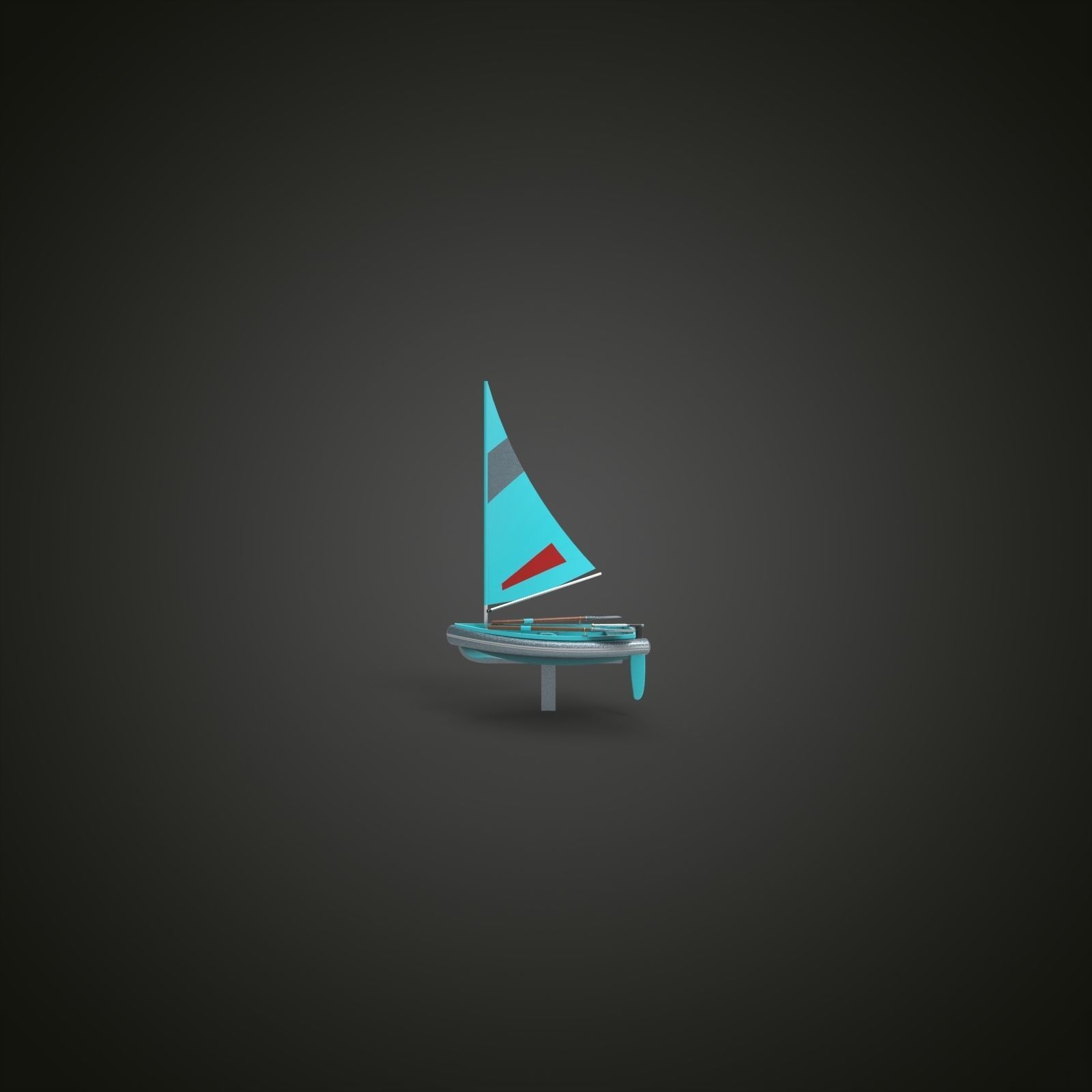 Sailing boat 3D model_3