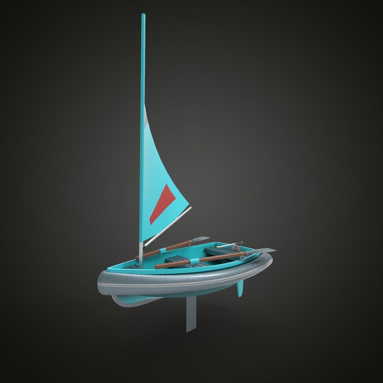 Sailing boat 3D model_8