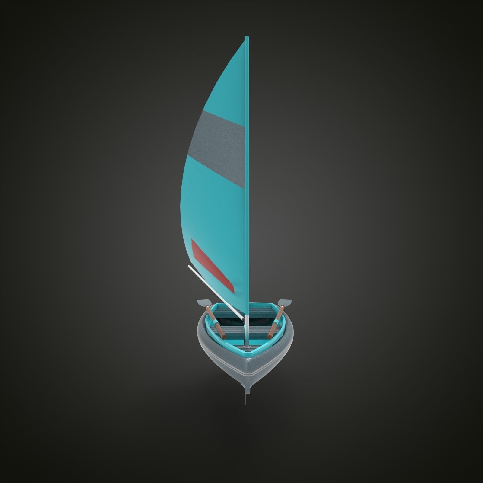 Sailing boat 3D model_7