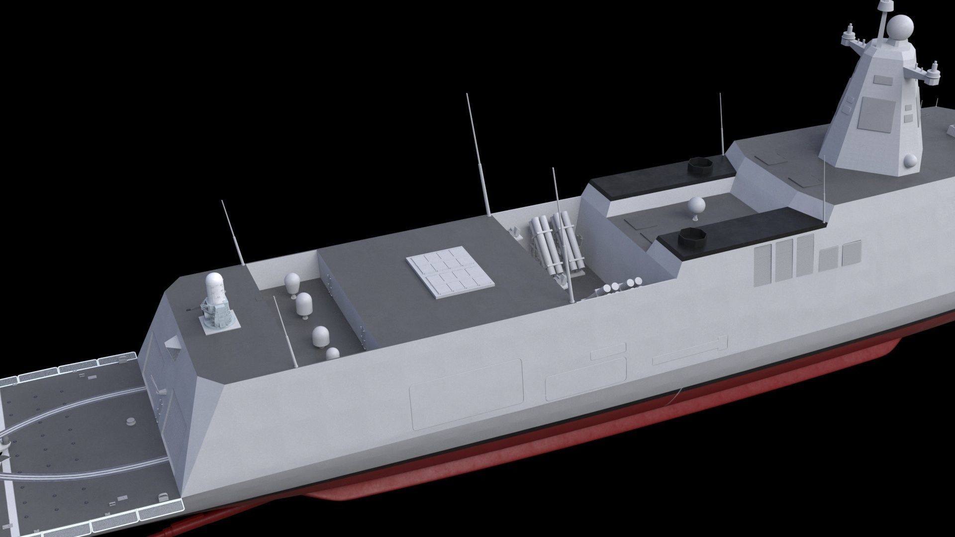 Korean KDDX destroyer DSME 8000 3D model_5