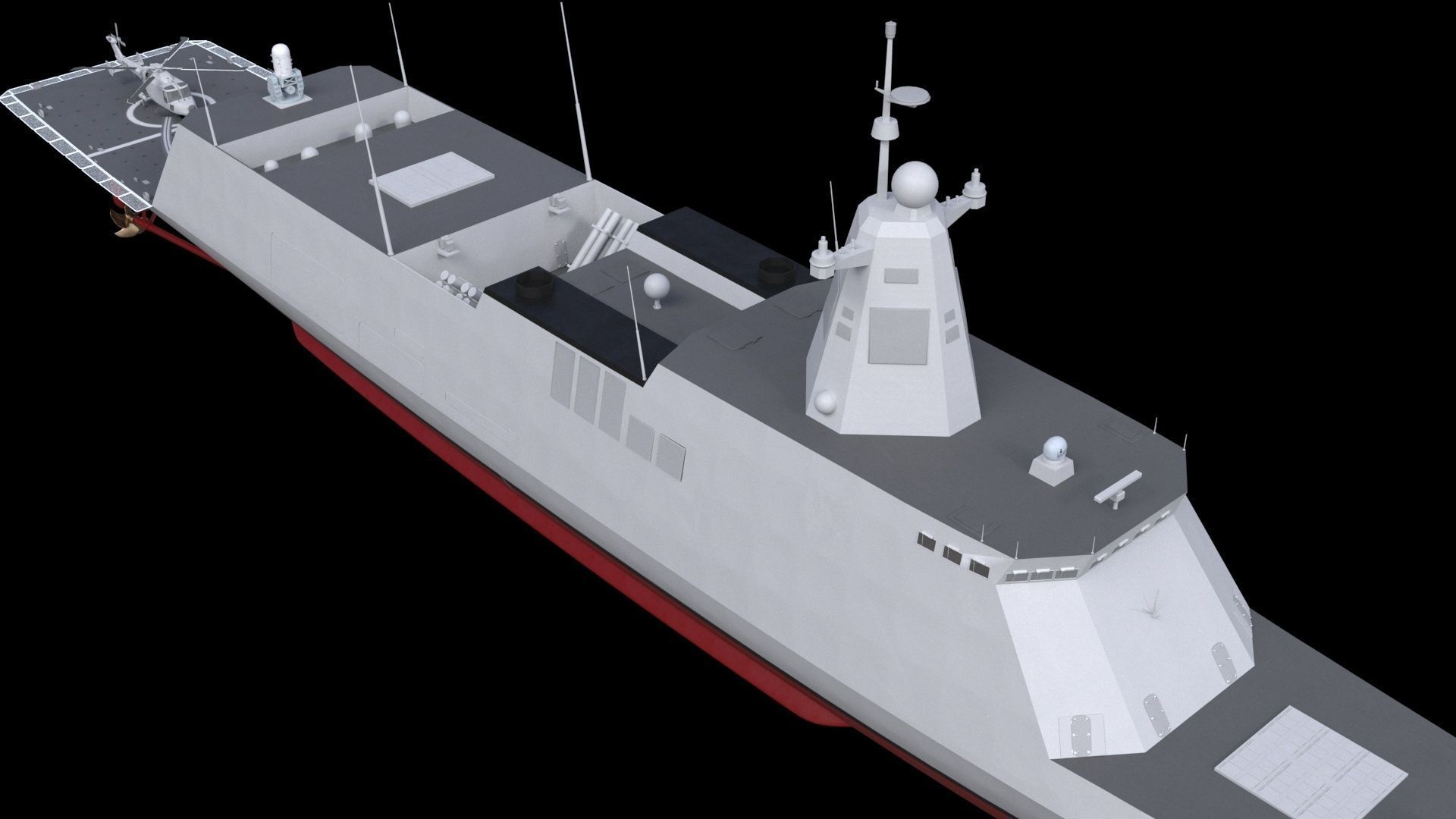 Korean KDDX destroyer DSME 8000 3D model_6