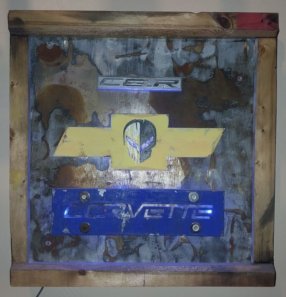 C8 Garage Art 3D print model_4