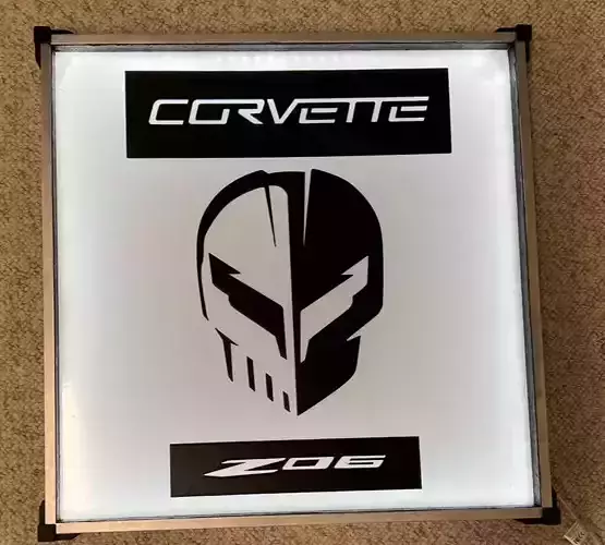 C8 Garage Art 3D print model