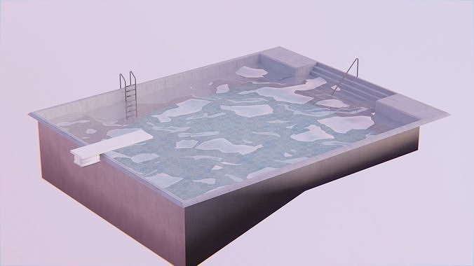 Swimming Pool Low-poly 3D model