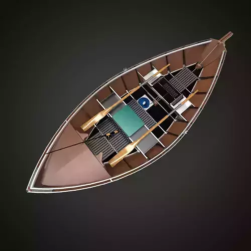 Canoe wooden boat