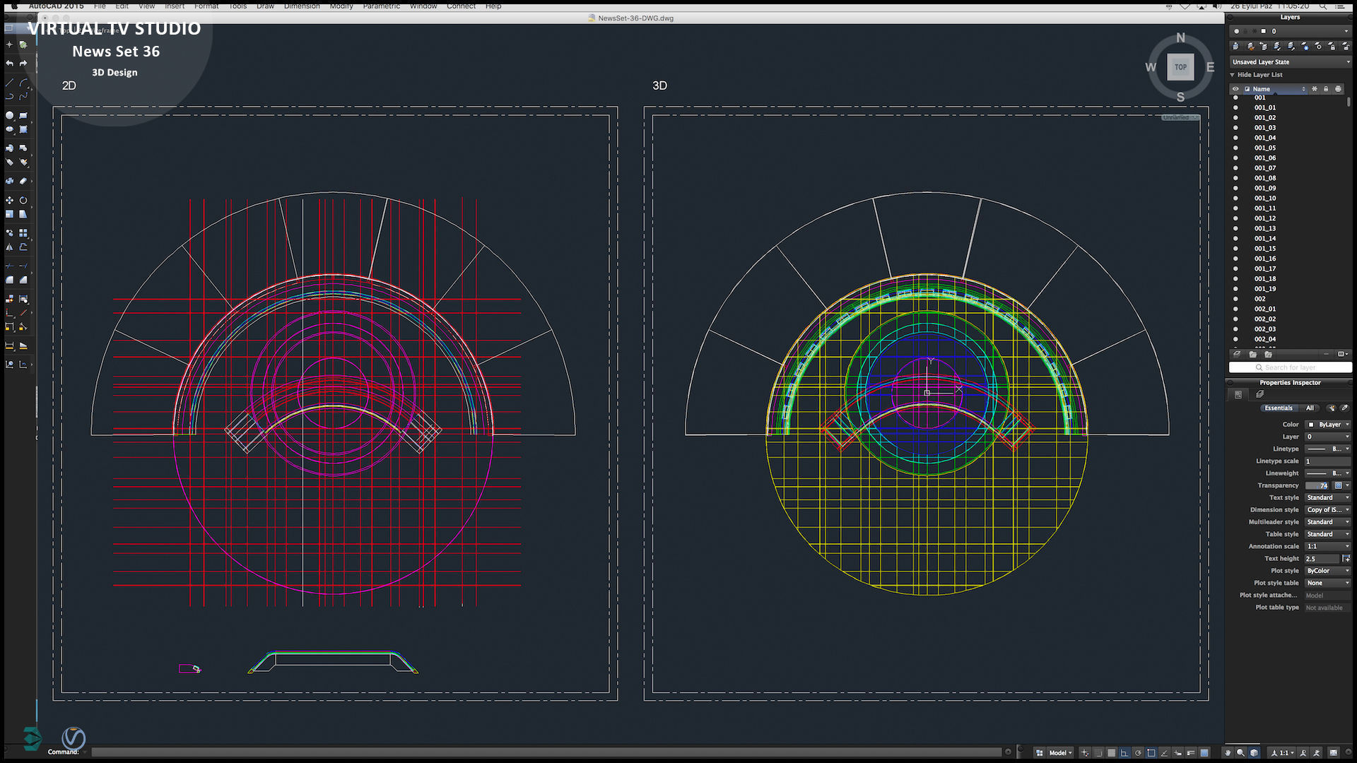 Virtual TV Studio News Set 36 3D model_23