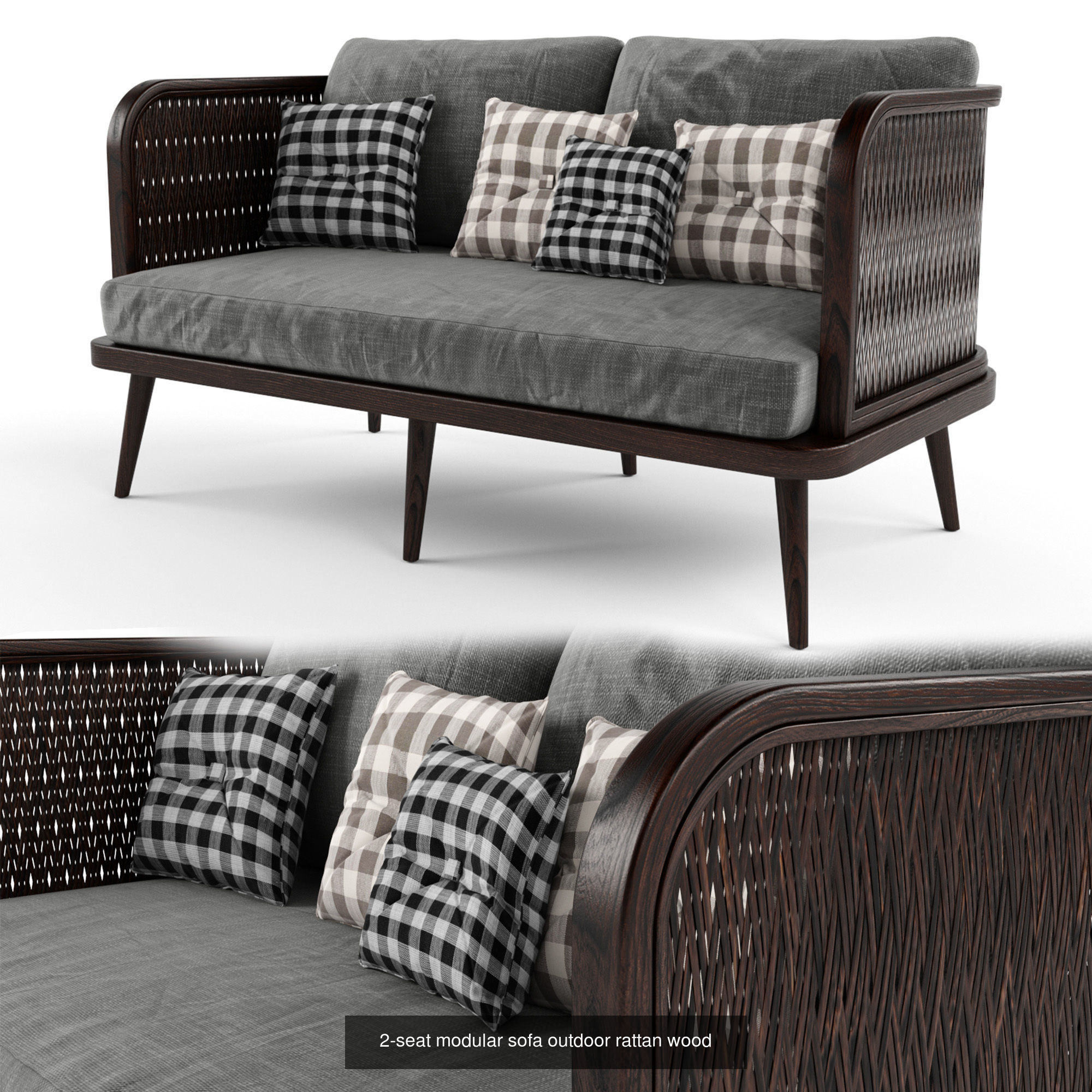 Wooden Rattan Furniture Collection modul3 _2