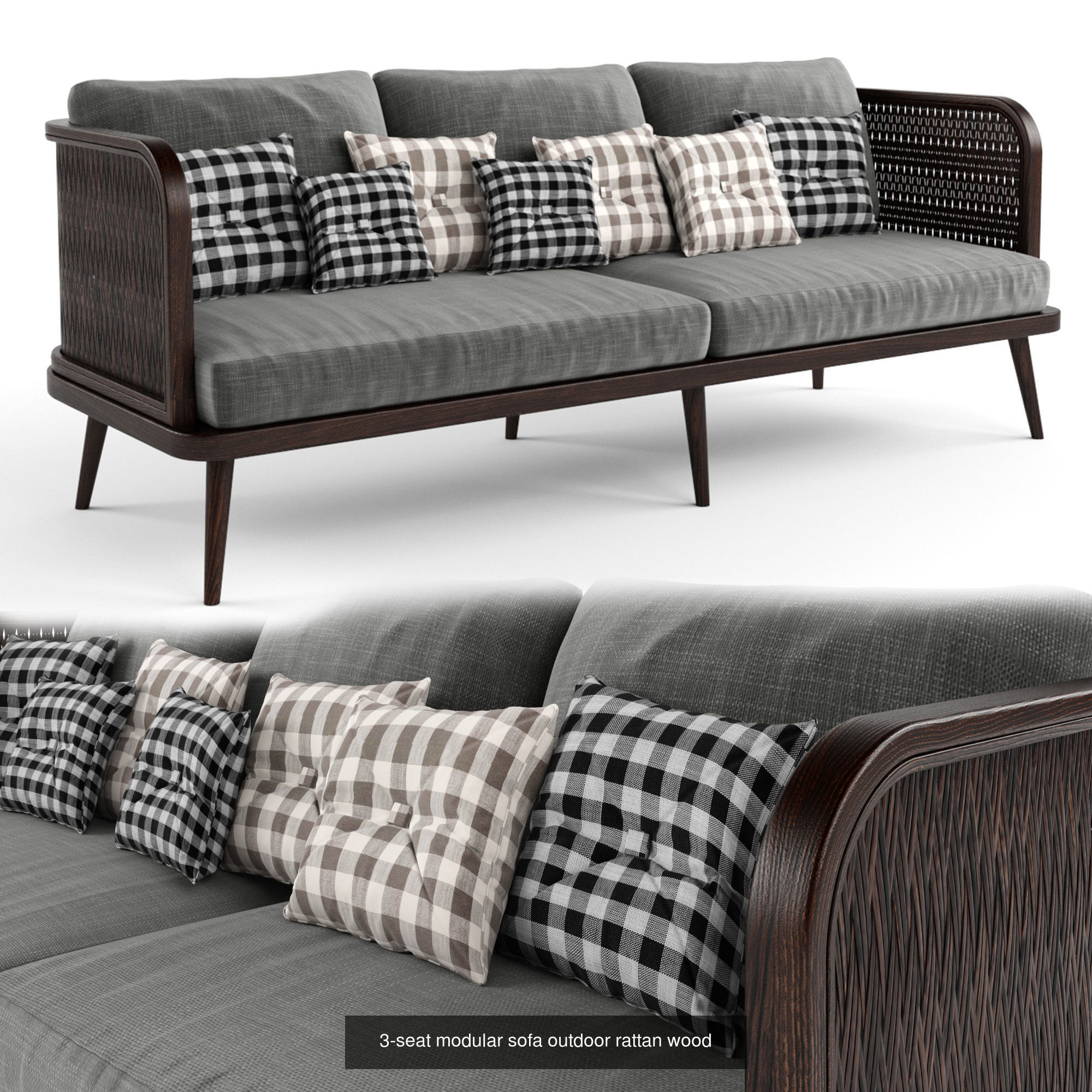 Wooden Rattan Furniture Collection modul3 _3