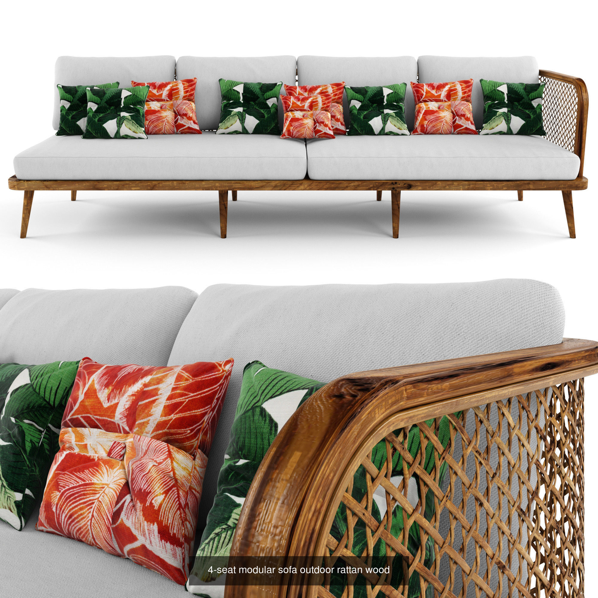 Wooden Rattan Furniture Collection modul4 _4