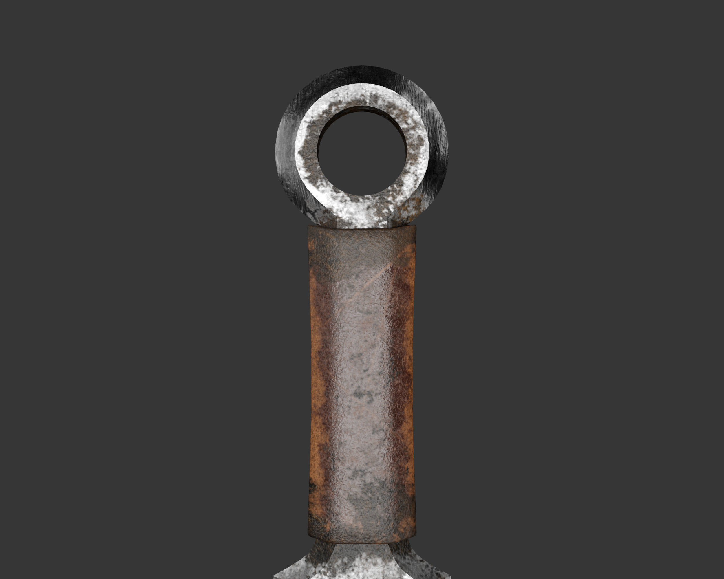 Medieval Knightly Weapon Throwing Knife Low-poly 3D model_12