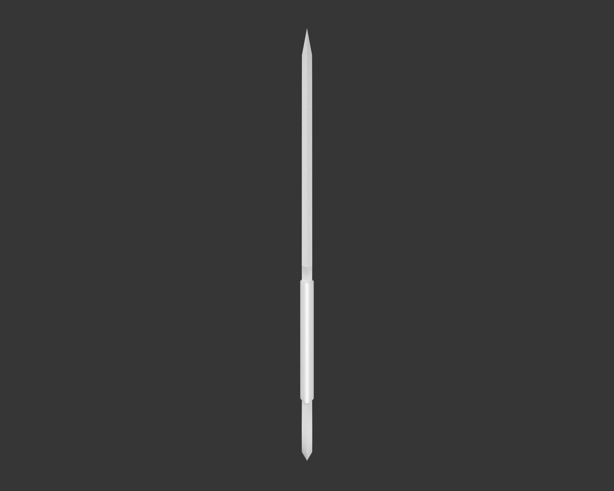 Medieval Knightly Weapon Throwing Knife Low-poly 3D model_7