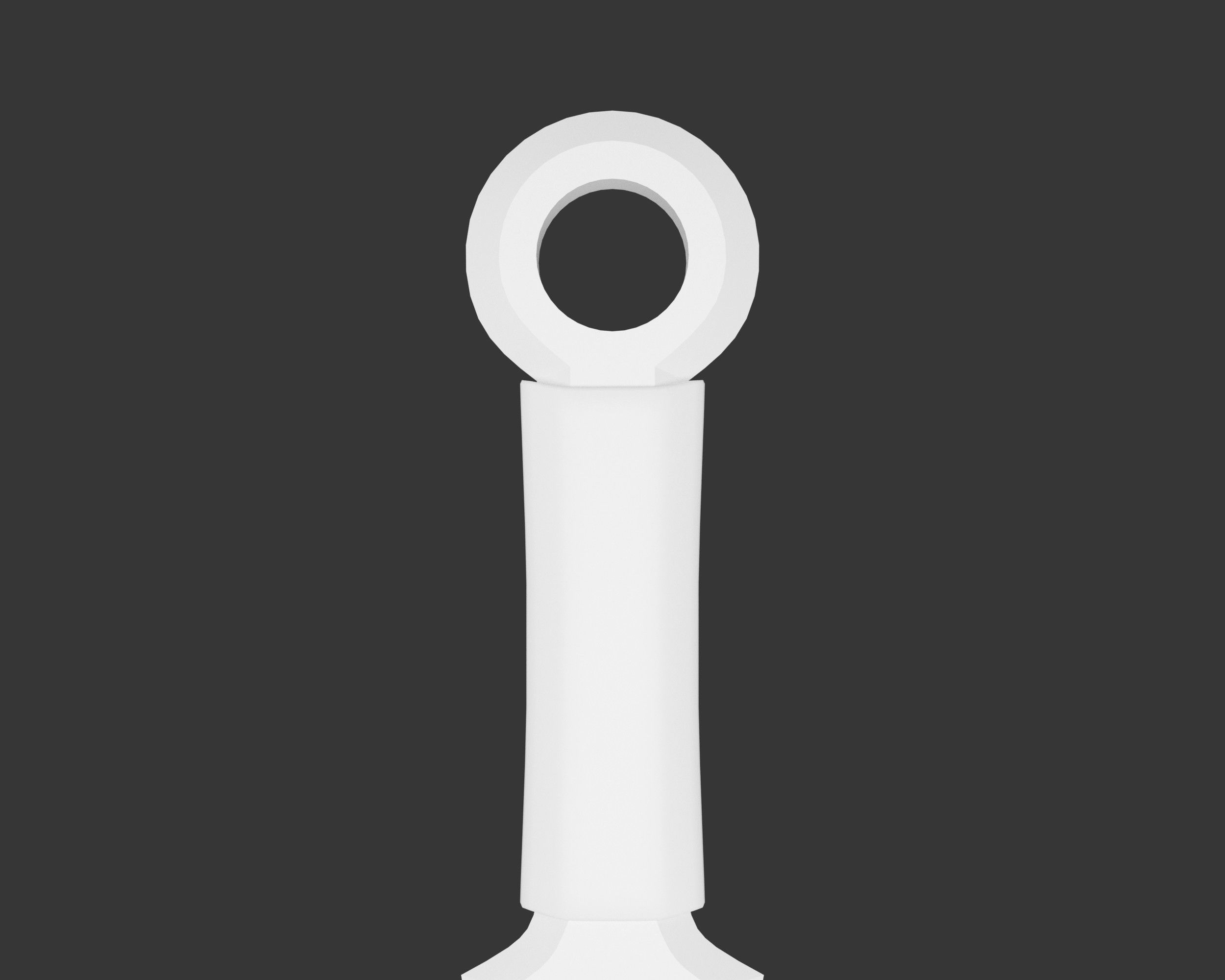 Medieval Knightly Weapon Throwing Knife Low-poly 3D model_13