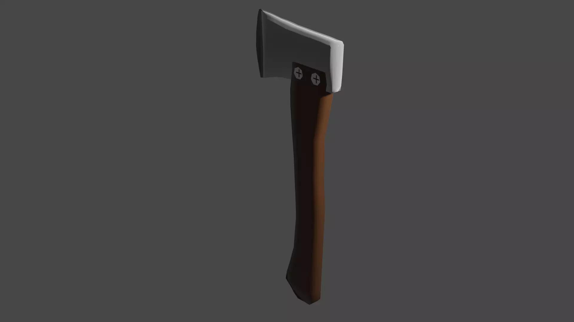 low poly Hatchet Game Ready axe Low-poly 3D model_0