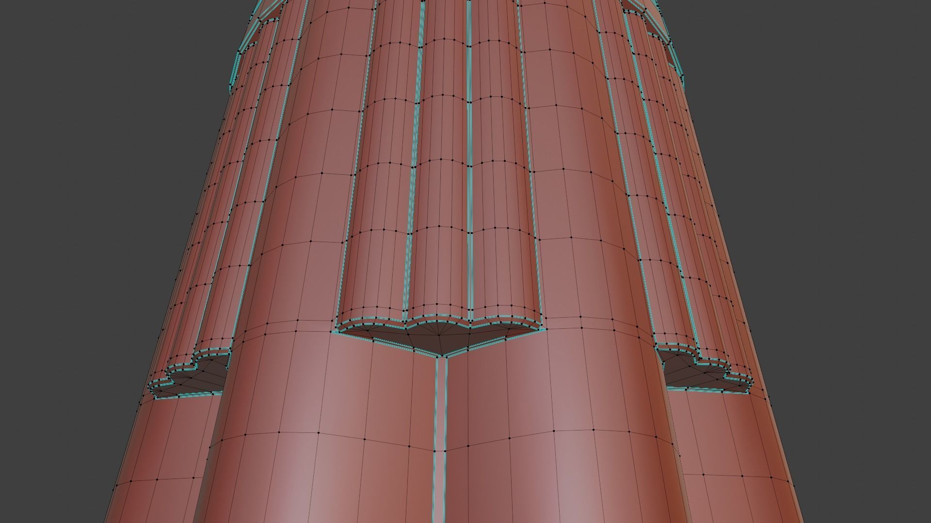 PapyrusBudColumn column from ancient egypt 3D model_19