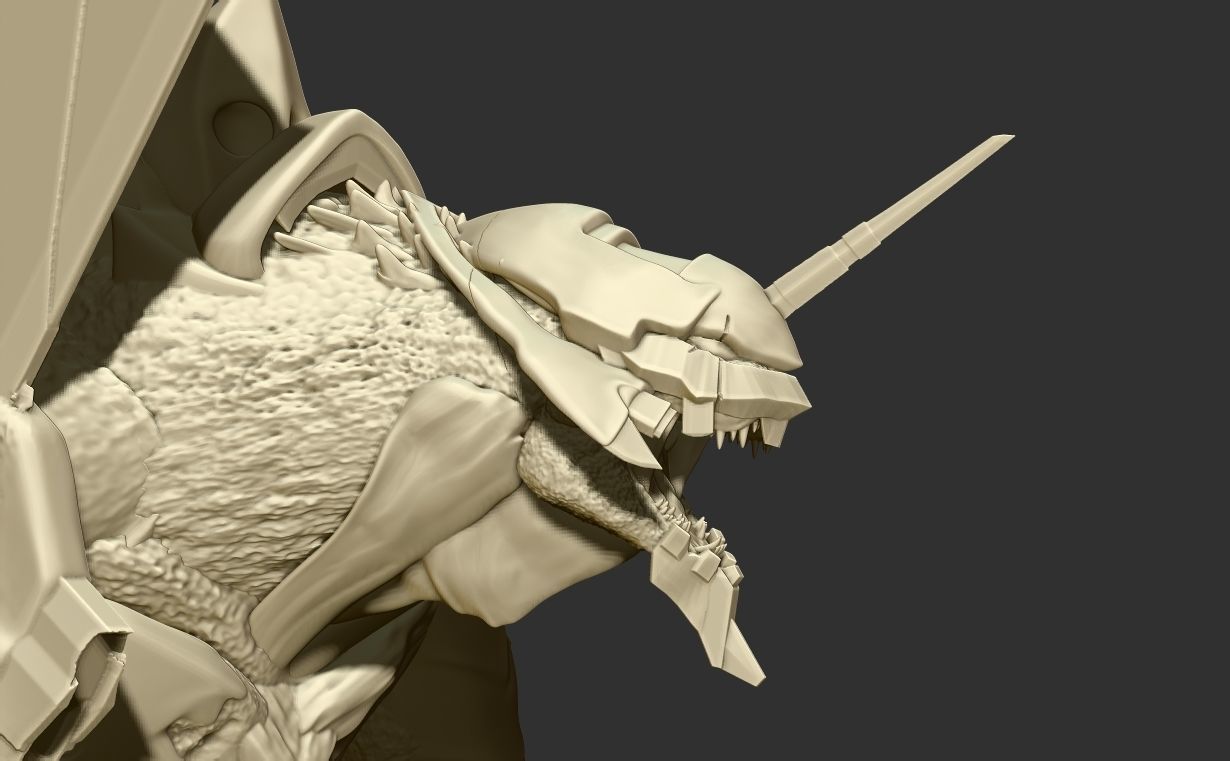 Godzilla x evagelion 3dprint figure 3D print model_10