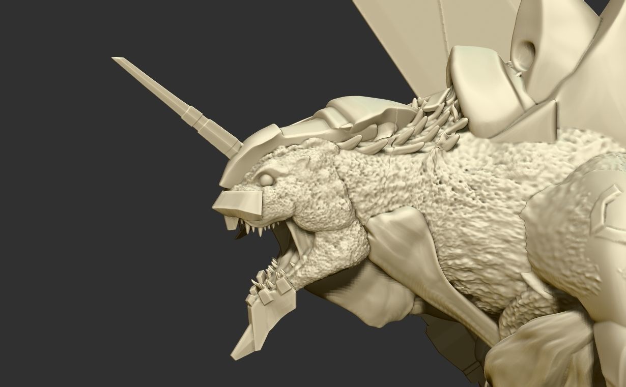 Godzilla x evagelion 3dprint figure 3D print model_9