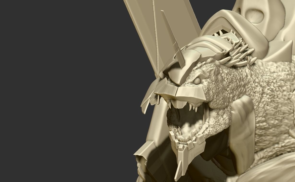 Godzilla x evagelion 3dprint figure 3D print model_8