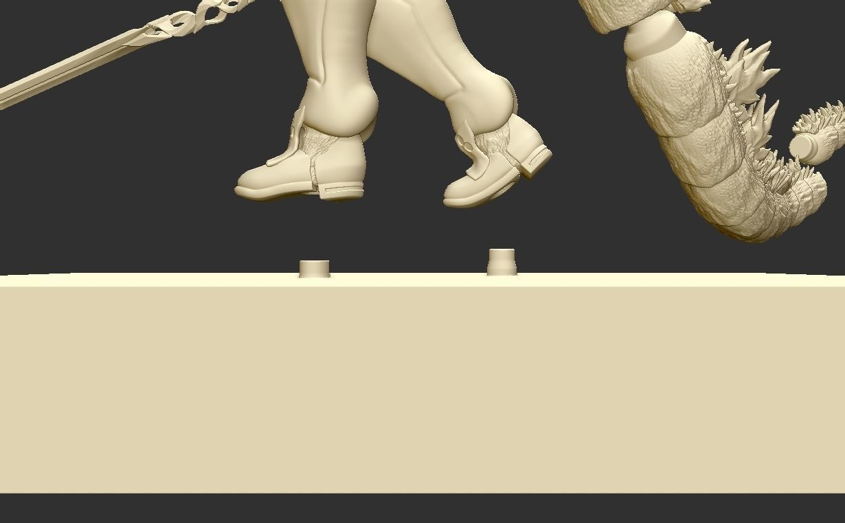 Godzilla x evagelion 3dprint figure 3D print model_31