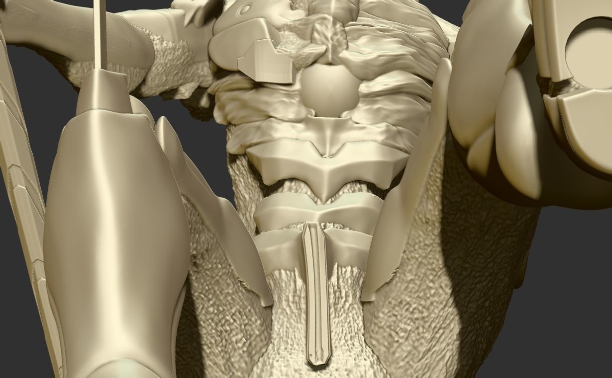 Godzilla x evagelion 3dprint figure 3D print model_17