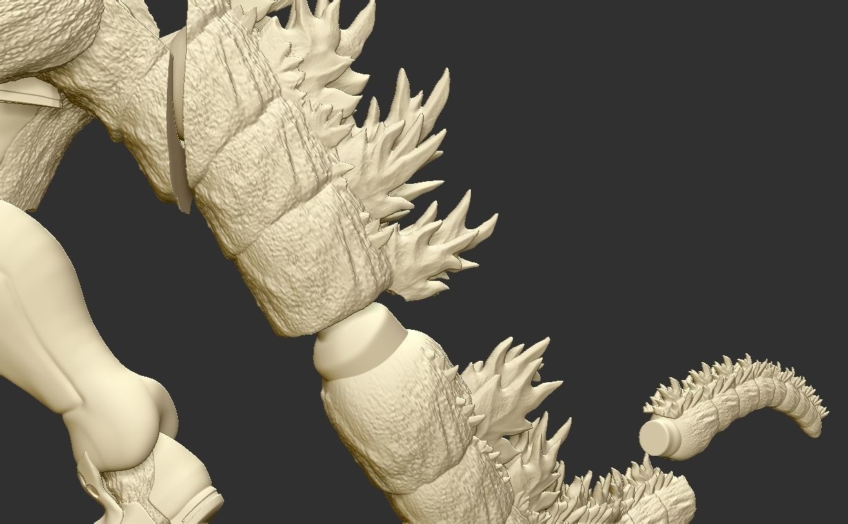 Godzilla x evagelion 3dprint figure 3D print model_30