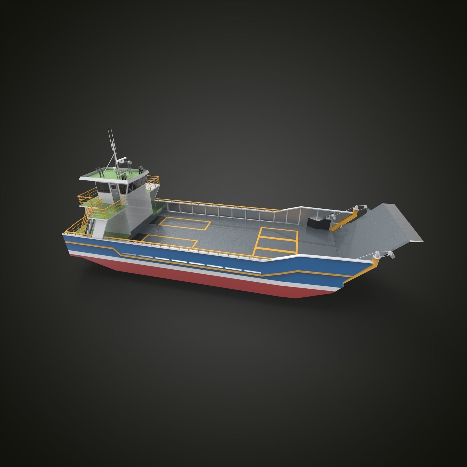 LCT ship 3D model_8