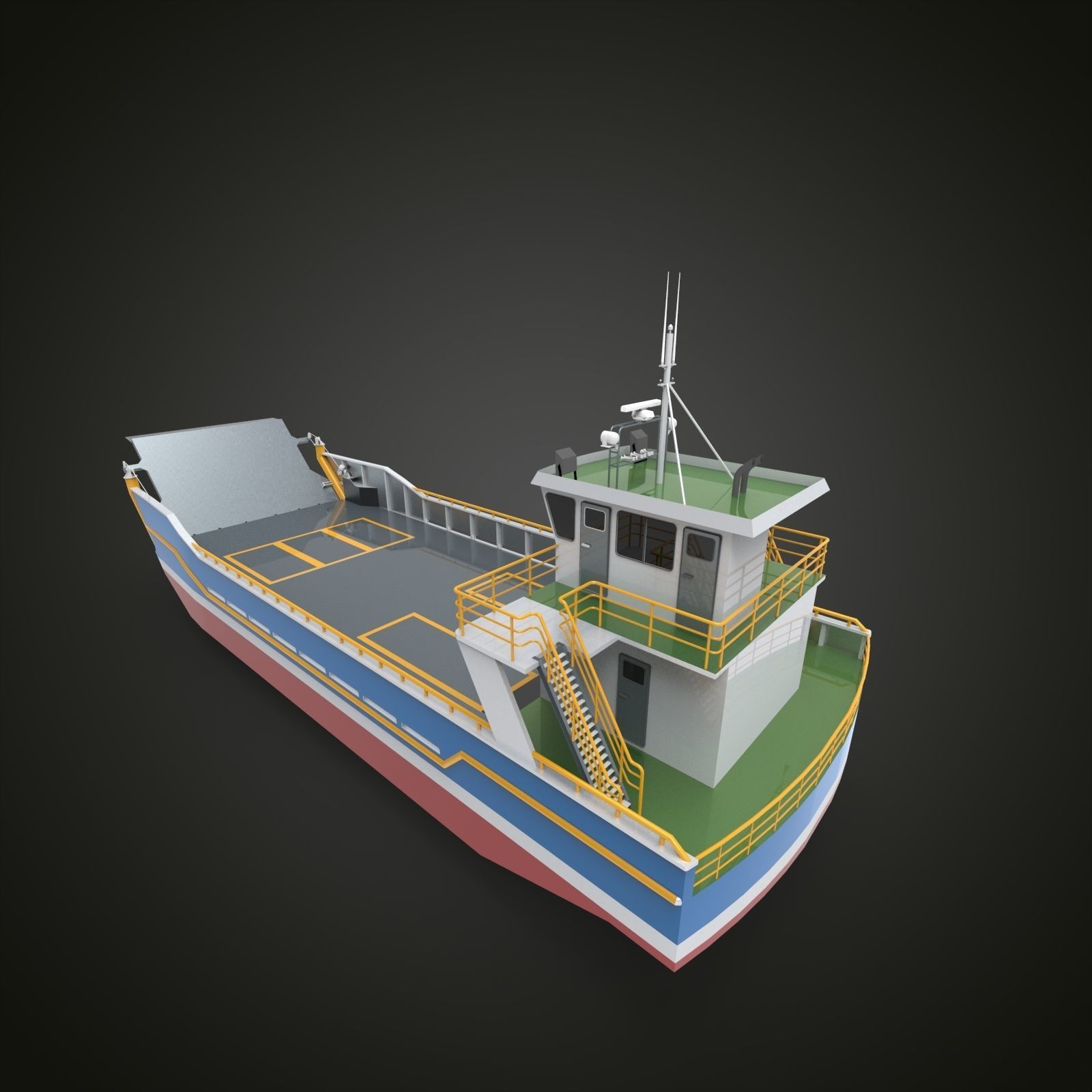 LCT ship 3D model_7