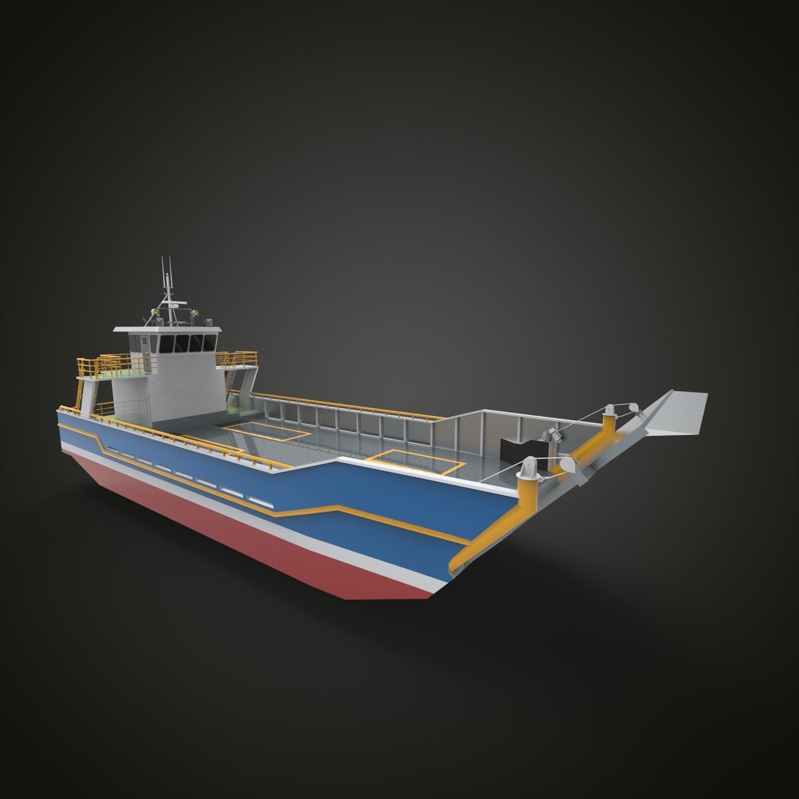 LCT ship 3D model_9