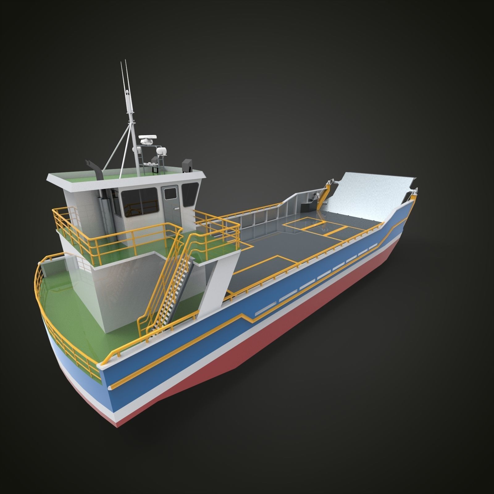 LCT ship 3D model_6