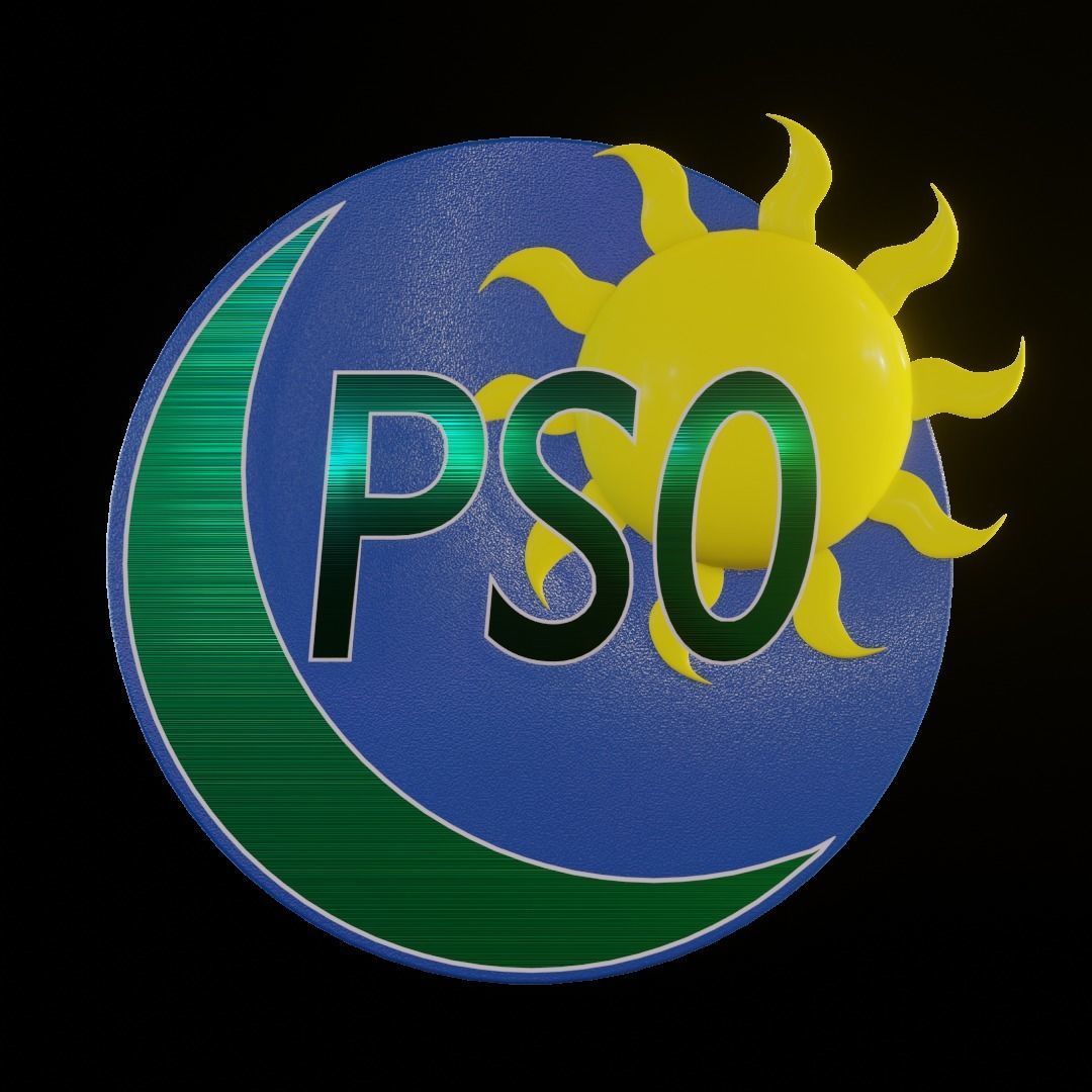 PSO Logo Low-poly 3D model_4