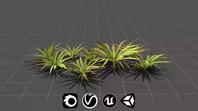 Realistic Fushimi Plant - High Quality Low-Poly Models