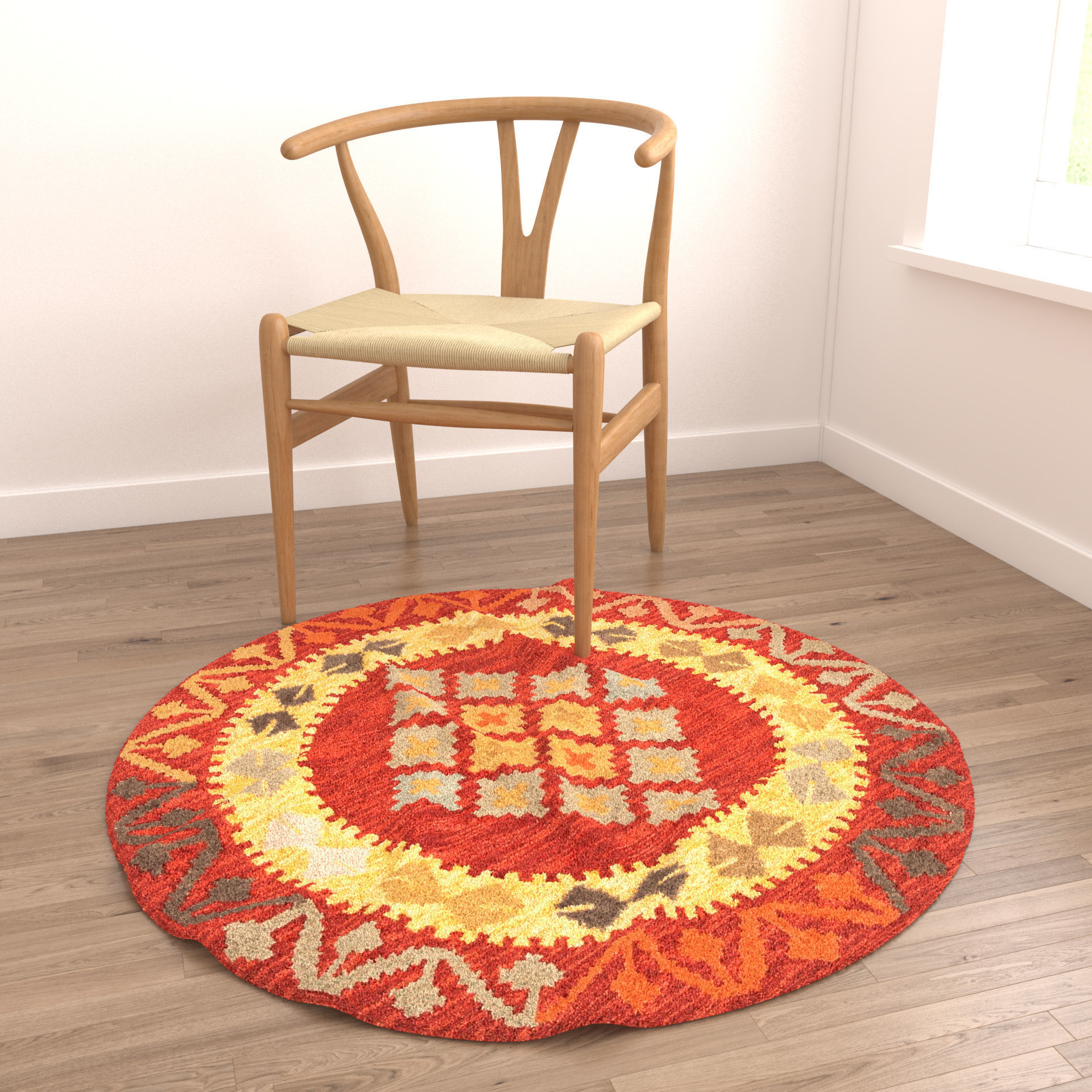 Rugs No 342 Low-poly 3D model_3