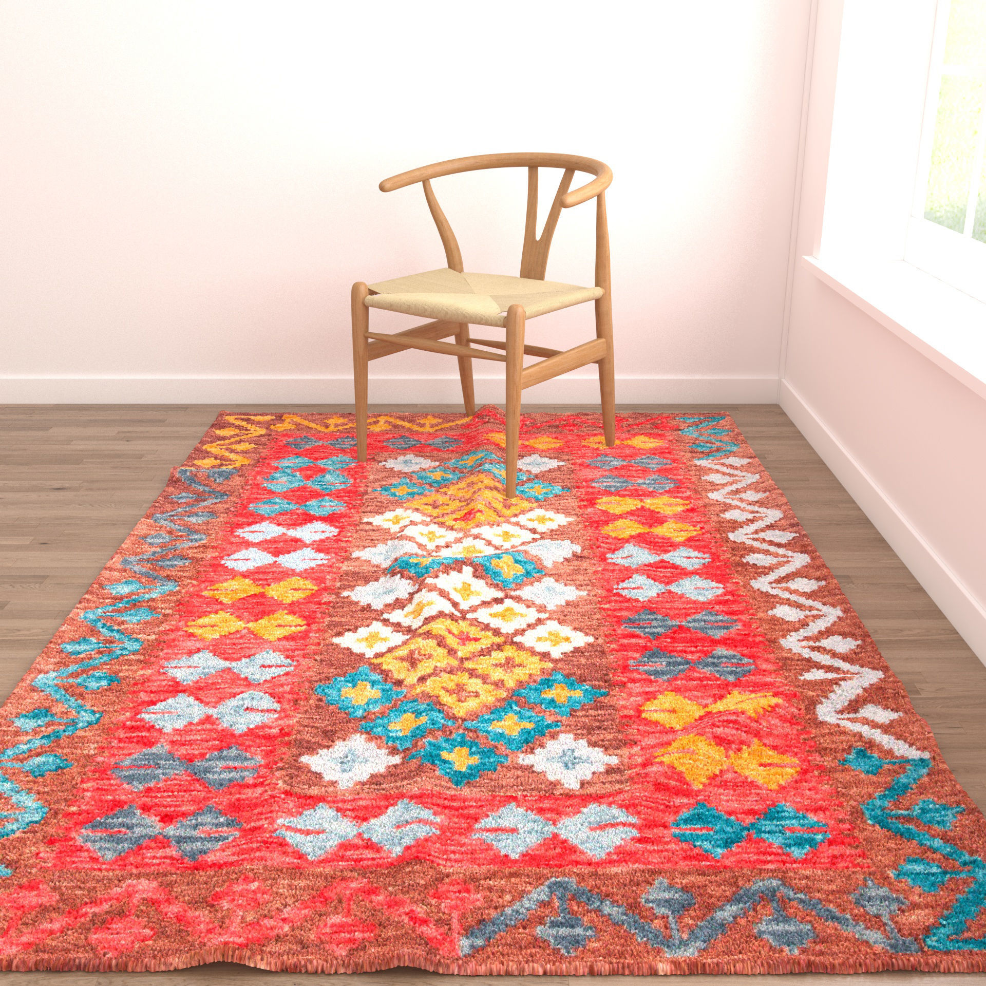 Rugs No 342 Low-poly 3D model_4