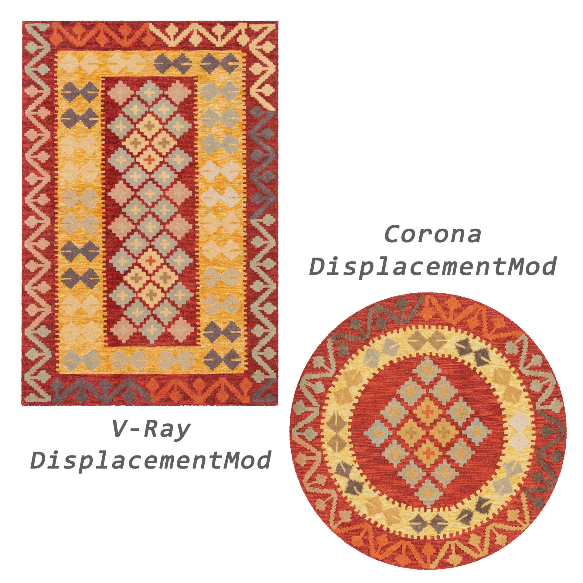Rugs No 342 Low-poly 3D model_2