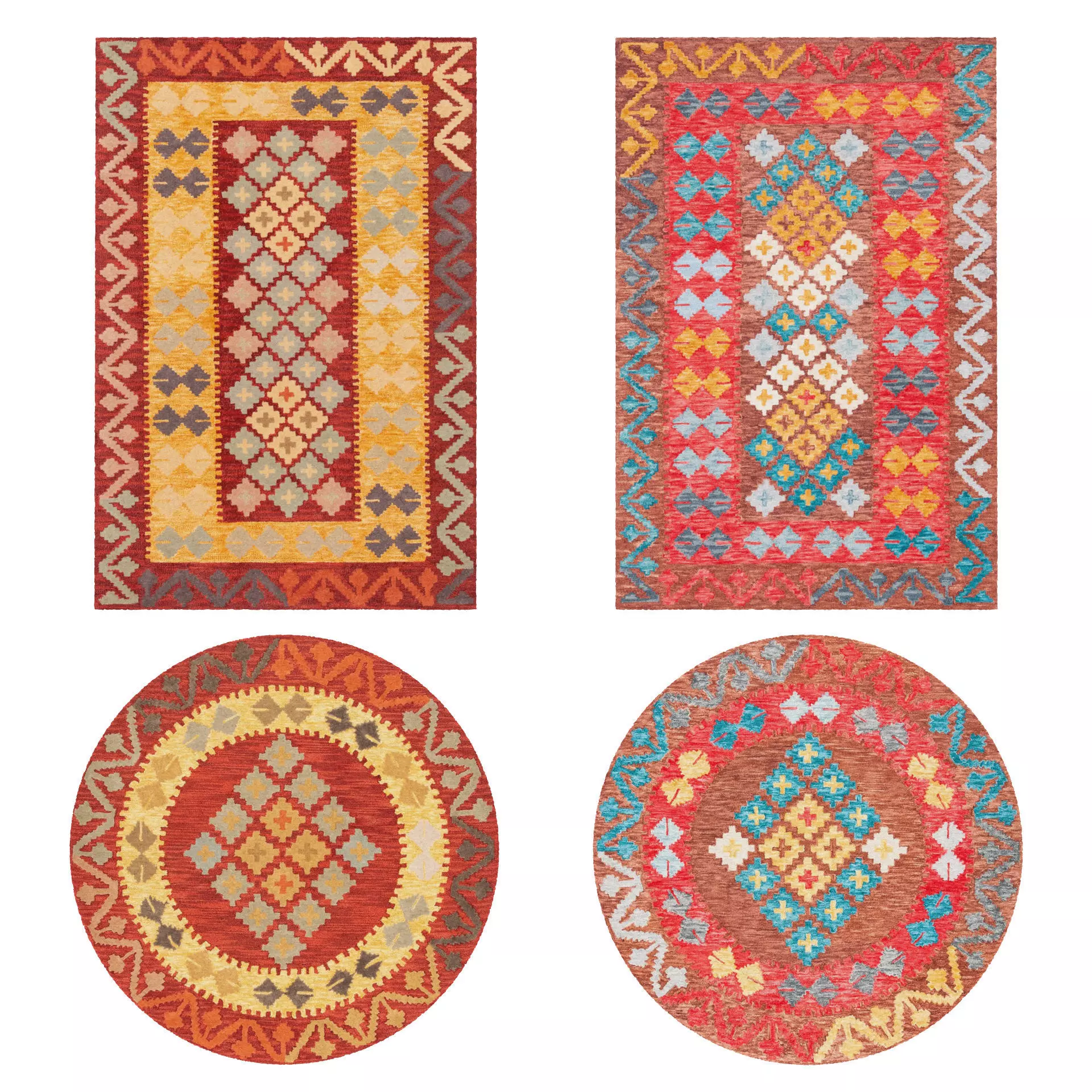 Rugs No 342 Low-poly 3D model_0