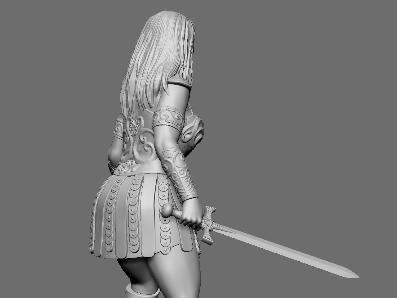 Xena and Gabrielle 3D print model_13