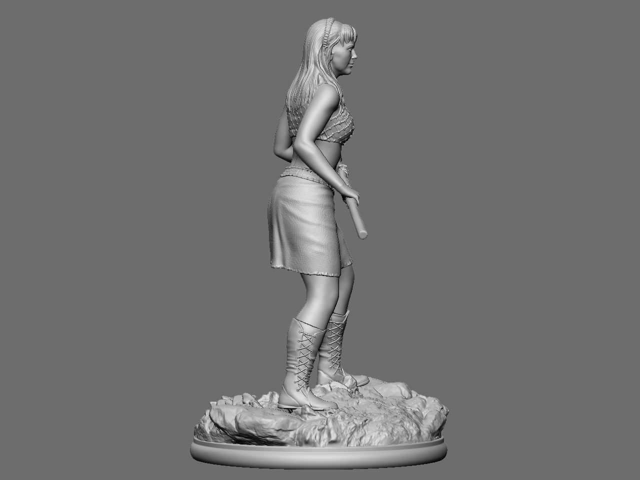 Xena and Gabrielle 3D print model_23