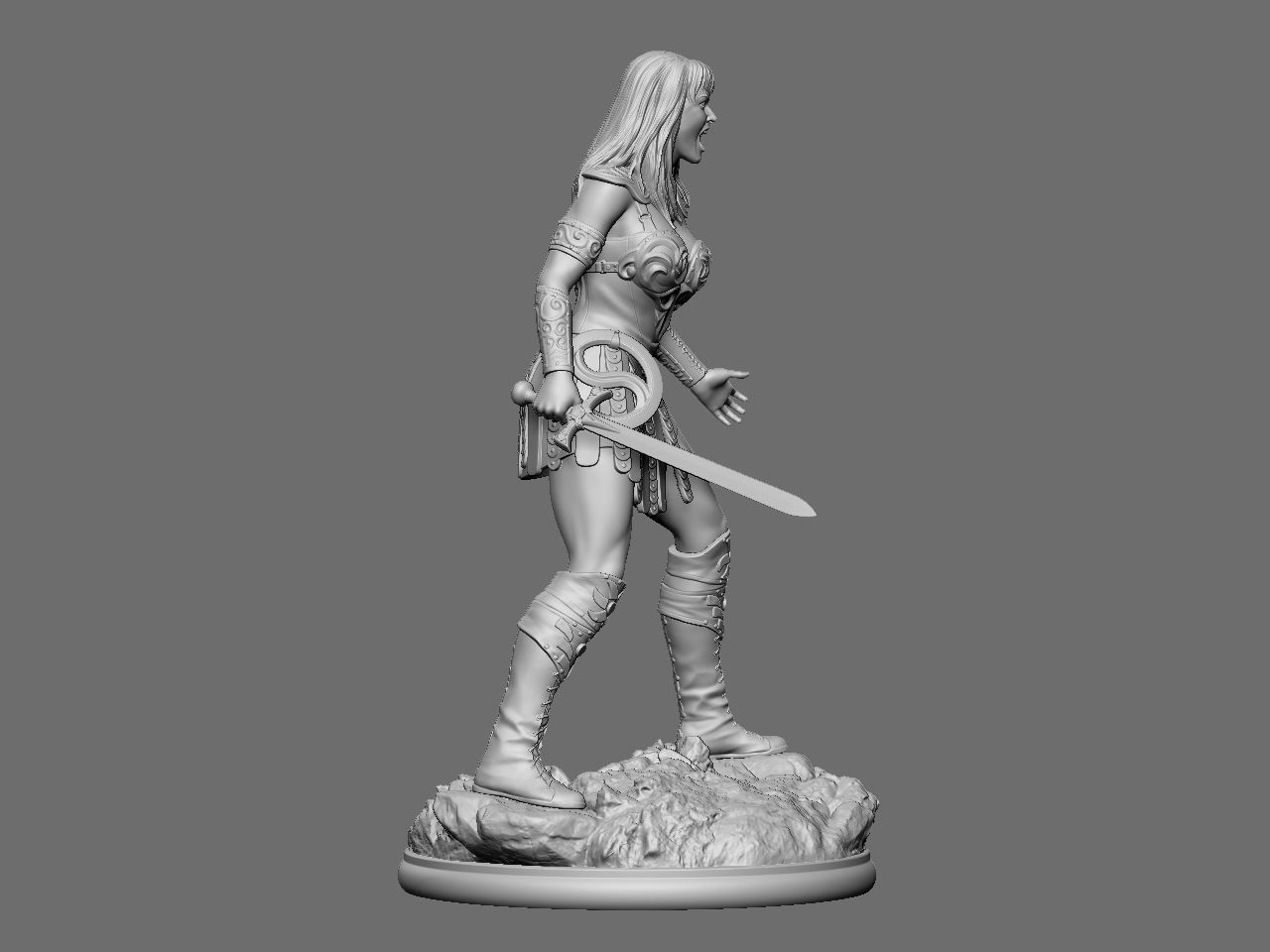 Xena and Gabrielle 3D print model_4