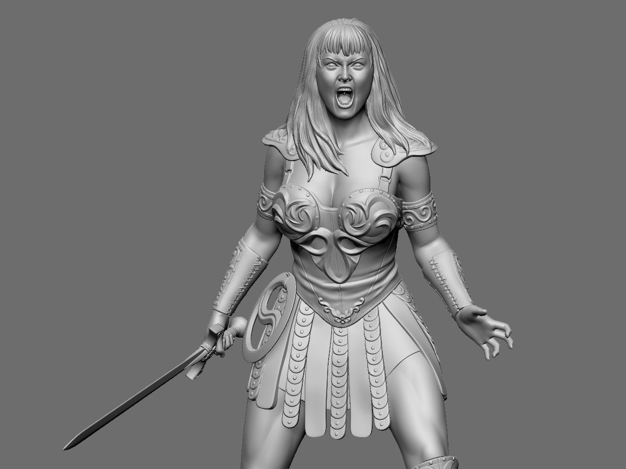Xena and Gabrielle 3D print model_10