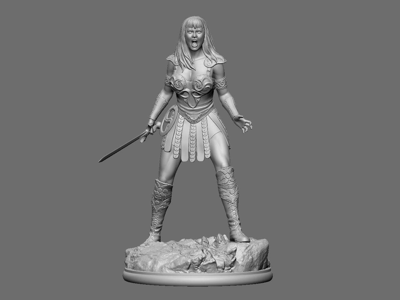 Xena and Gabrielle 3D print model_2