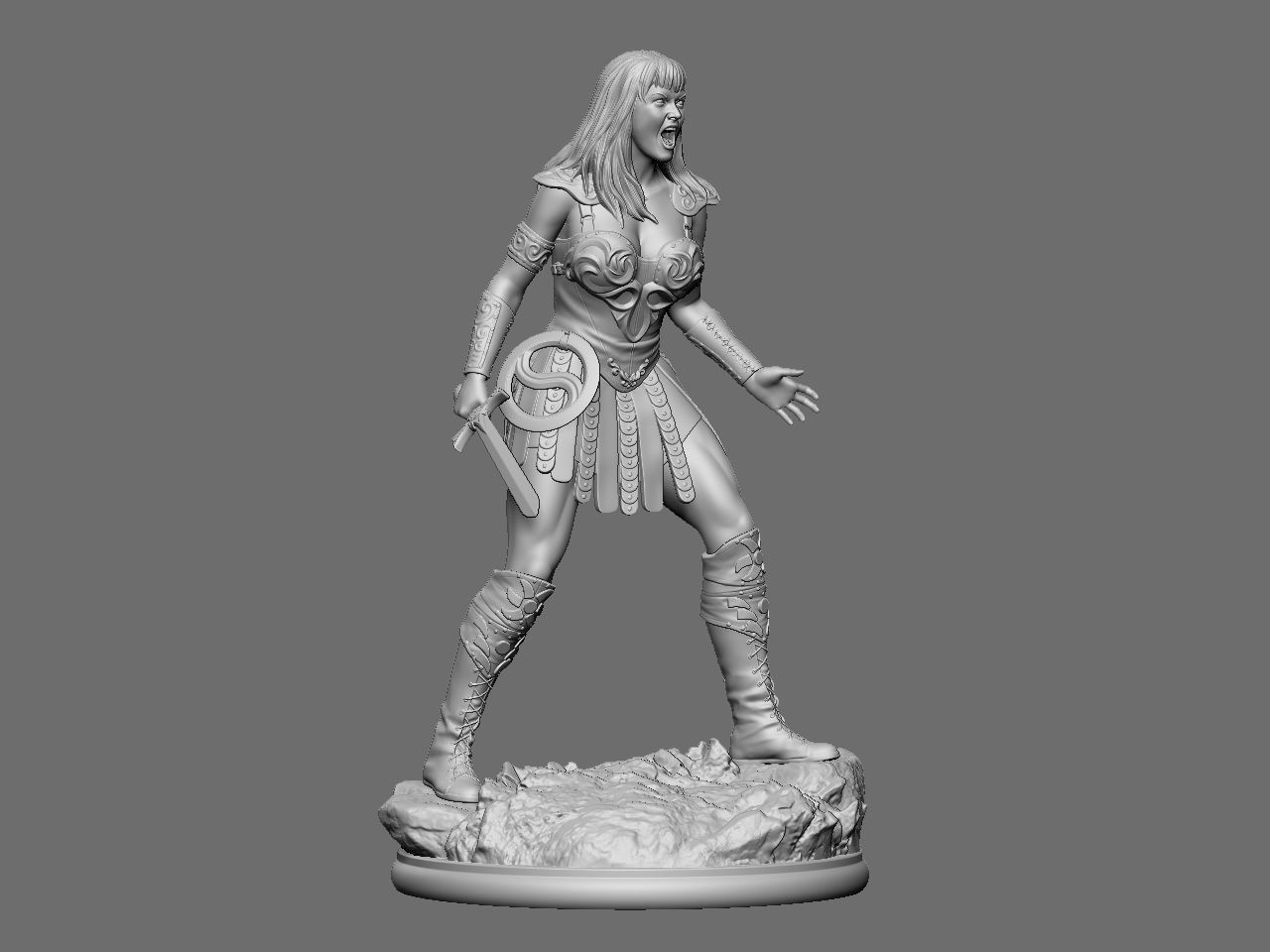 Xena and Gabrielle 3D print model_3