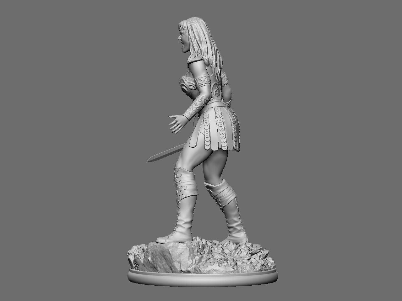 Xena and Gabrielle 3D print model_8