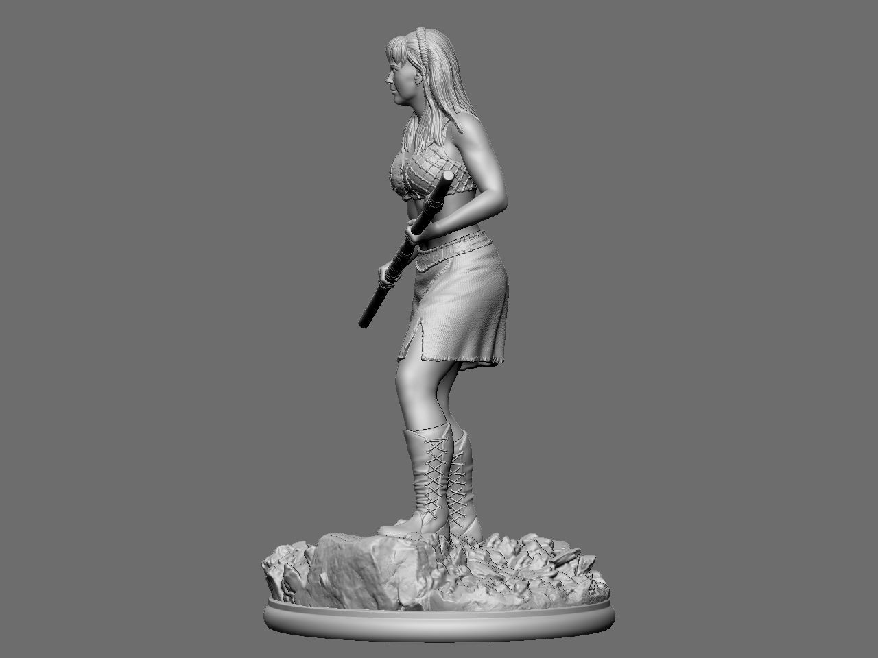 Xena and Gabrielle 3D print model_27