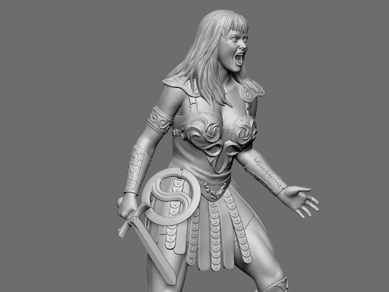 Xena and Gabrielle 3D print model_11