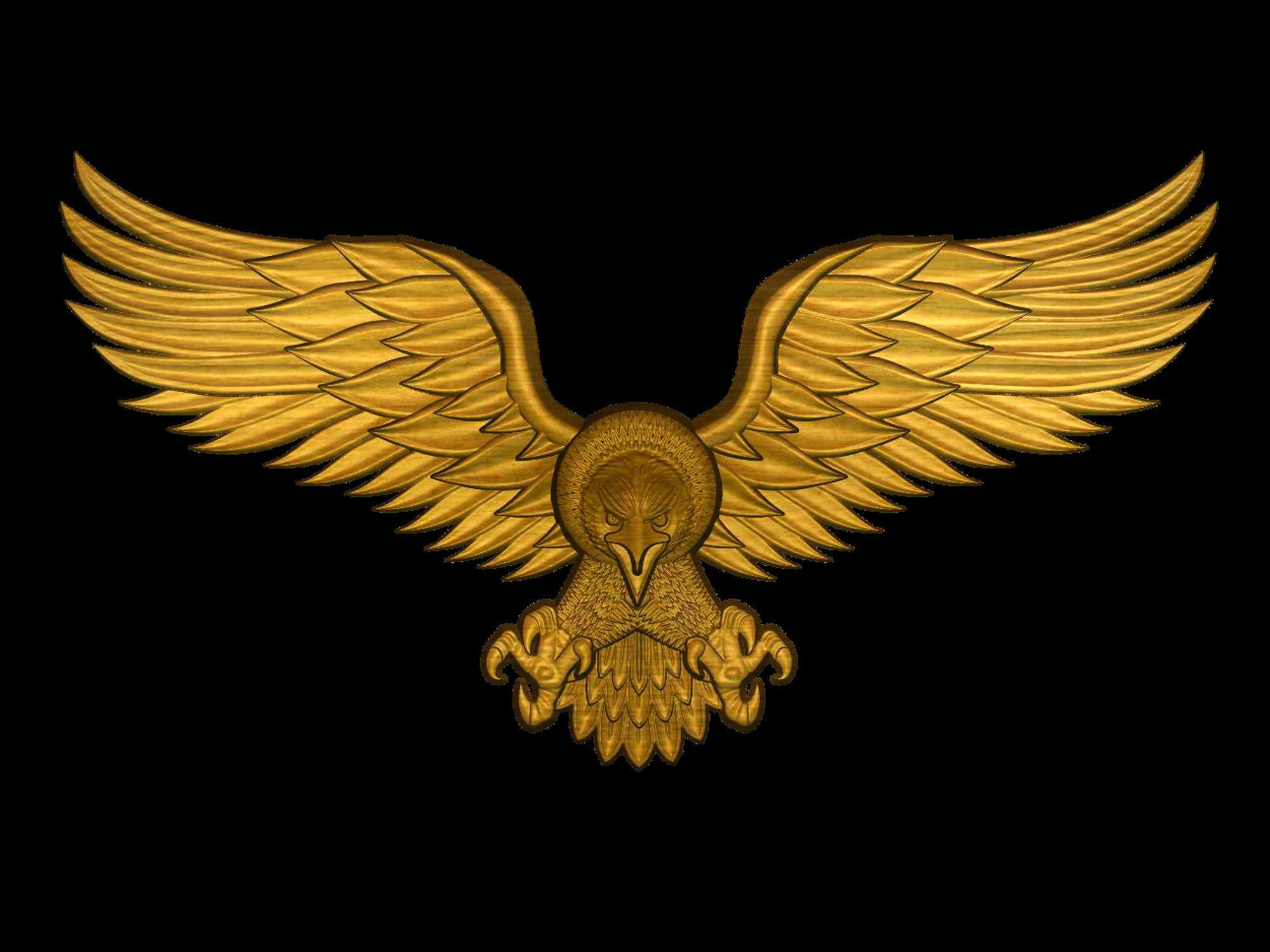 Eagle 3D model for cnc and 3d printer 3D model_5