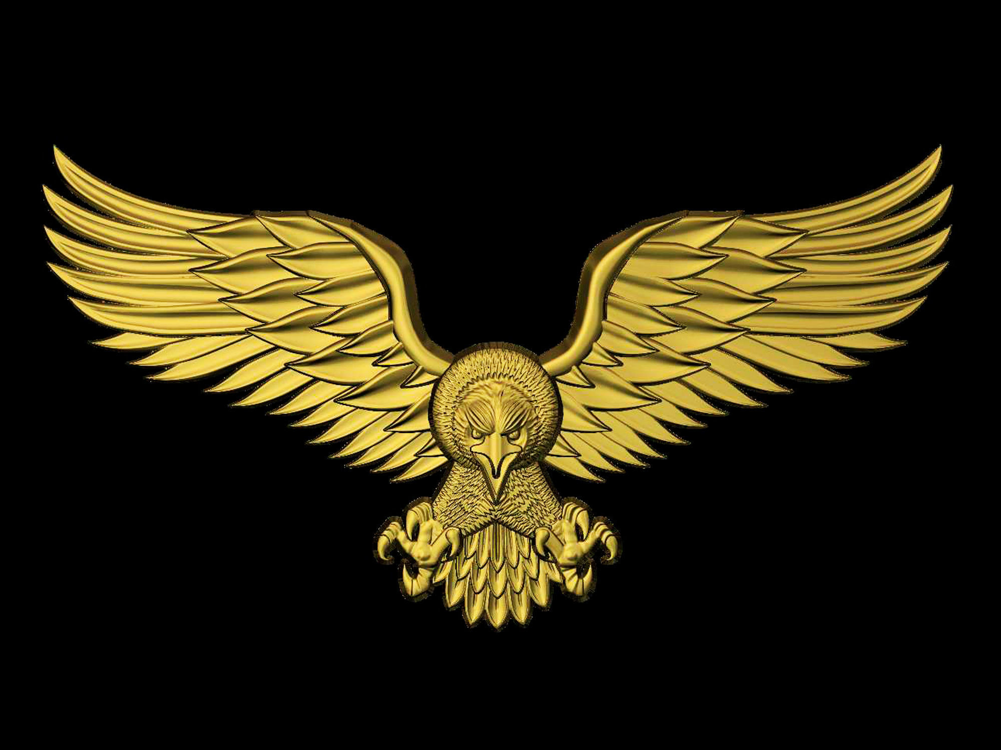 Eagle 3D model for cnc and 3d printer 3D model_6