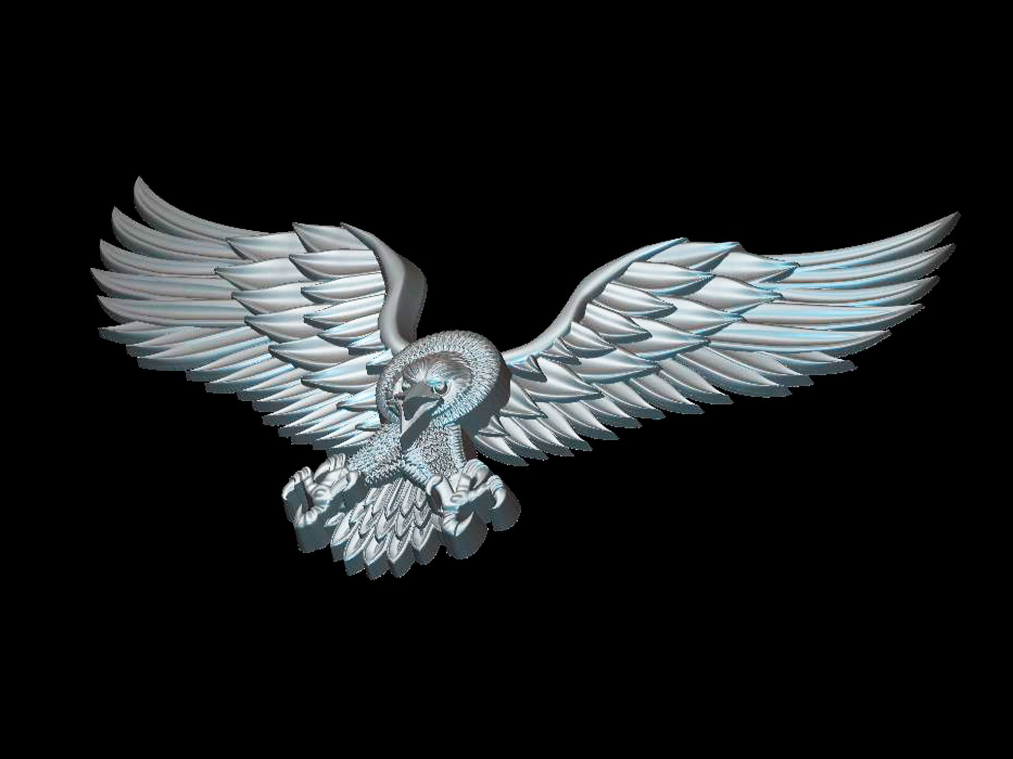 Eagle 3D model for cnc and 3d printer 3D model_2