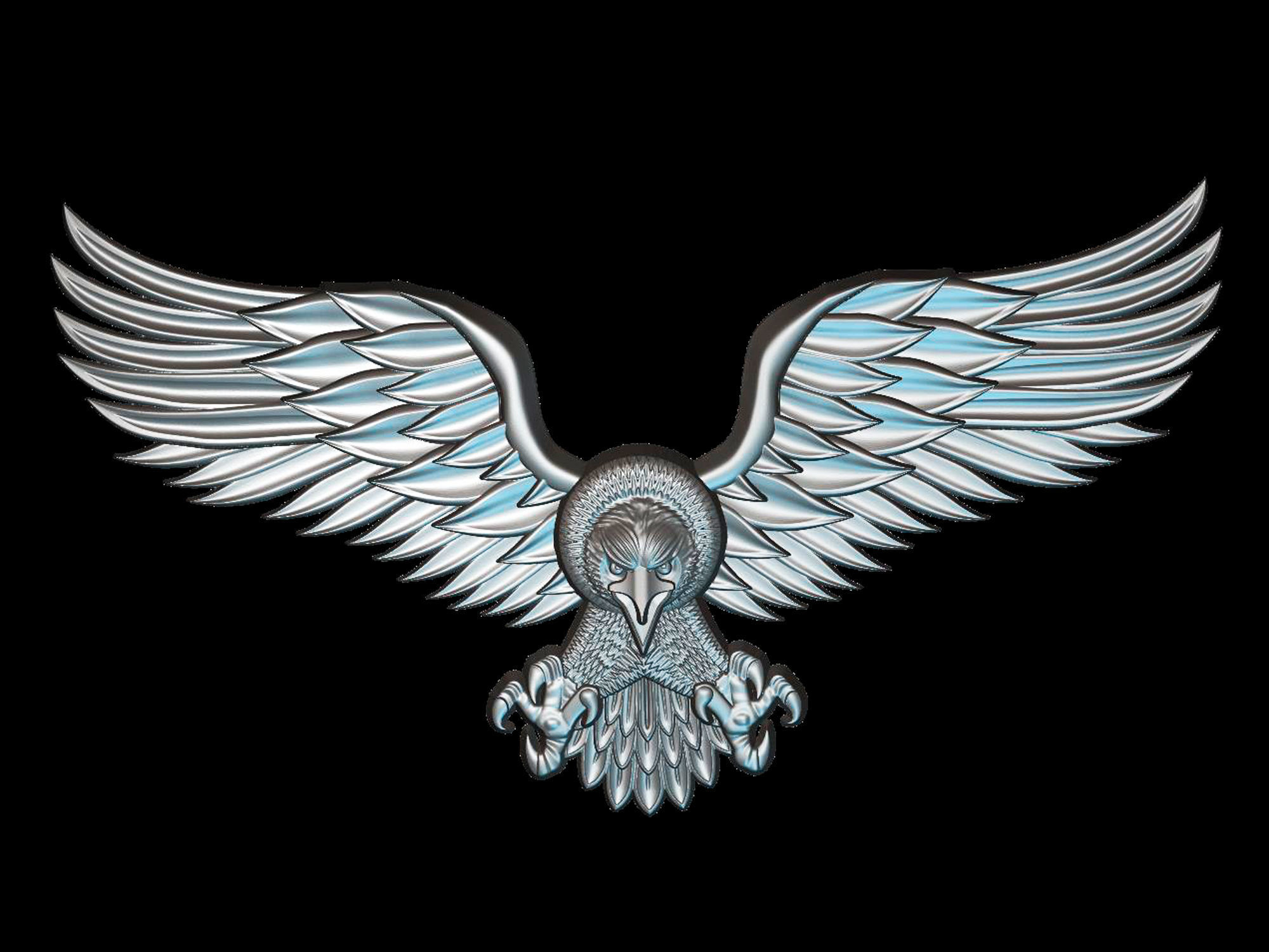 Eagle 3D model for cnc and 3d printer 3D model_0