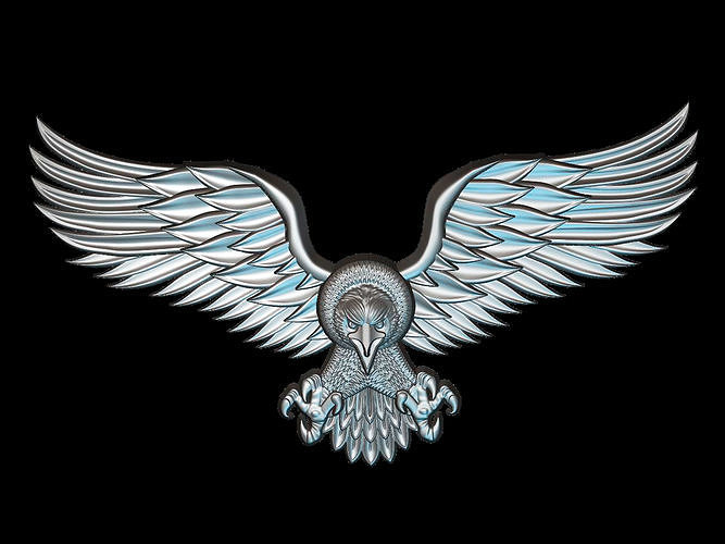 Eagle 3D model for cnc and 3d printer 3D model